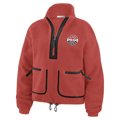 WEAR by Erin Andrews Women's Polar Fleece Half-Zip Jacket - San Francisco 49ers