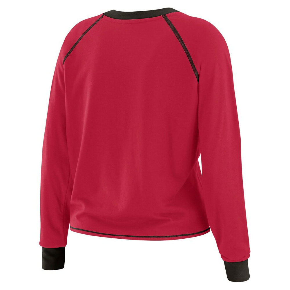 WEAR by Erin Andrews Women's Tie-Front Long Sleeve Top - Arizona Cardinals
