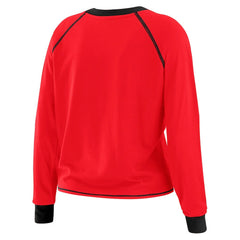 WEAR by Erin Andrews Women's Tie-Front Long Sleeve Top - Atlanta Falcons