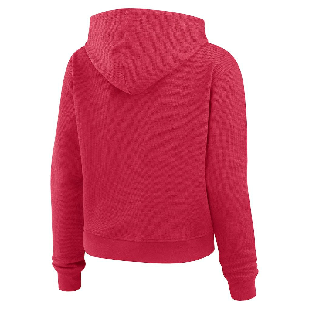 WEAR by Erin Andrews Women's Waffle Hoodie Pullover Top - Arizona Cardinals