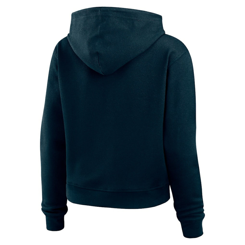WEAR by Erin Andrews Women's Waffle Hoodie Pullover Top - Chicago Bears