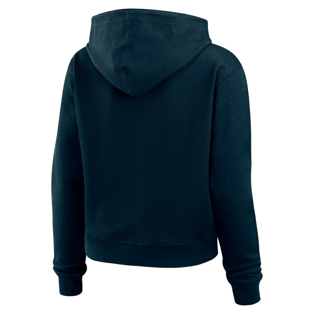 WEAR by Erin Andrews Women's Waffle Hoodie Pullover Top - Chicago Bears