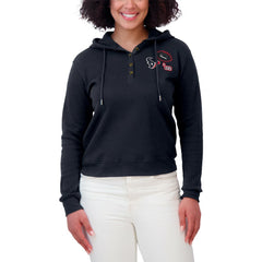 WEAR by Erin Andrews Women's Waffle Hoodie Pullover Top - Houston Texans