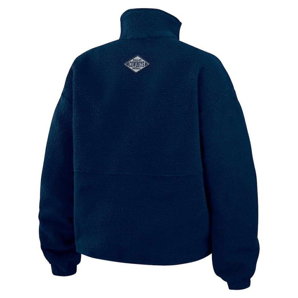 WEAR by Erin Andrews Women's Polar Fleece Half-Zip Jacket - Dallas Cowboys