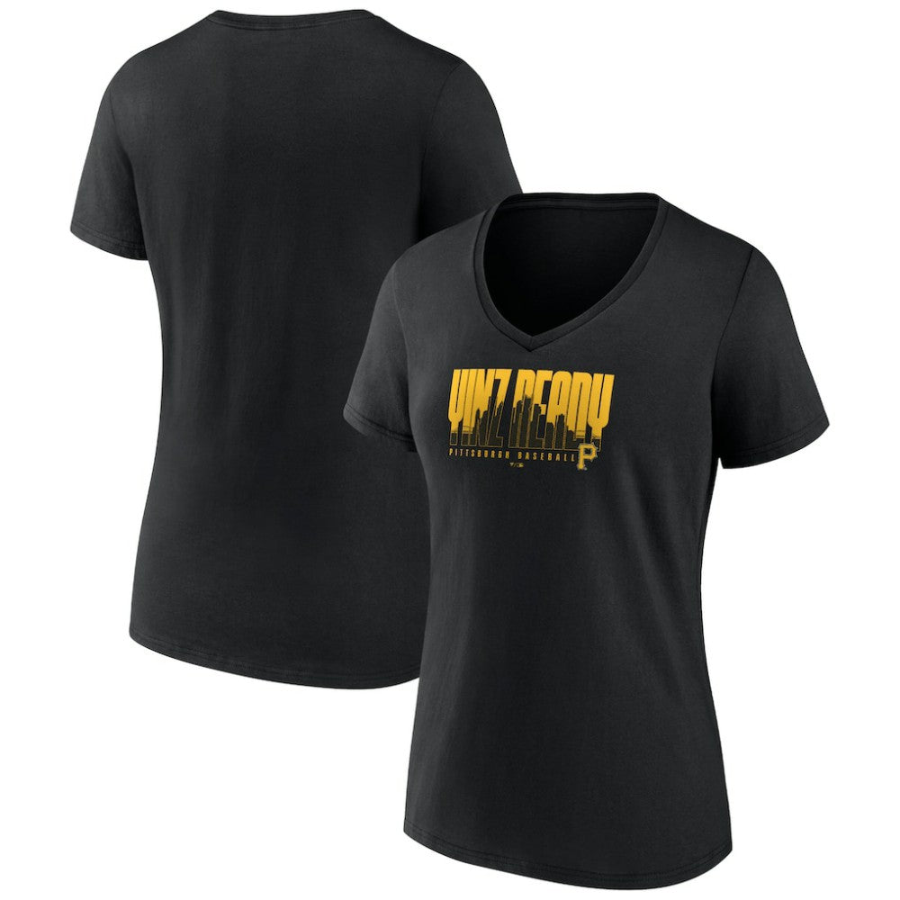 MLB Pittsburgh Pirates Fanatics Women's Yinz Ready V-Neck T-Shirt