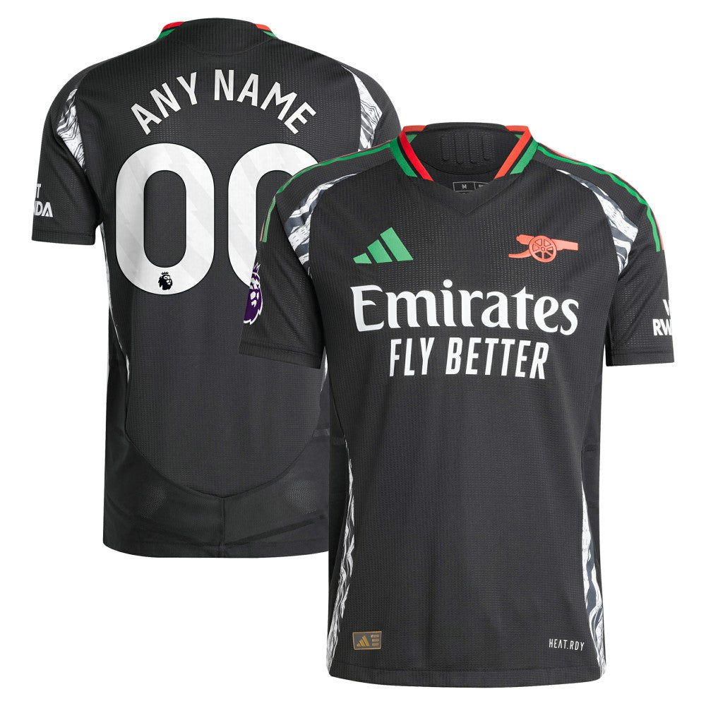 Arsenal 2024/25 Away Custom Jersey - Adidas Black