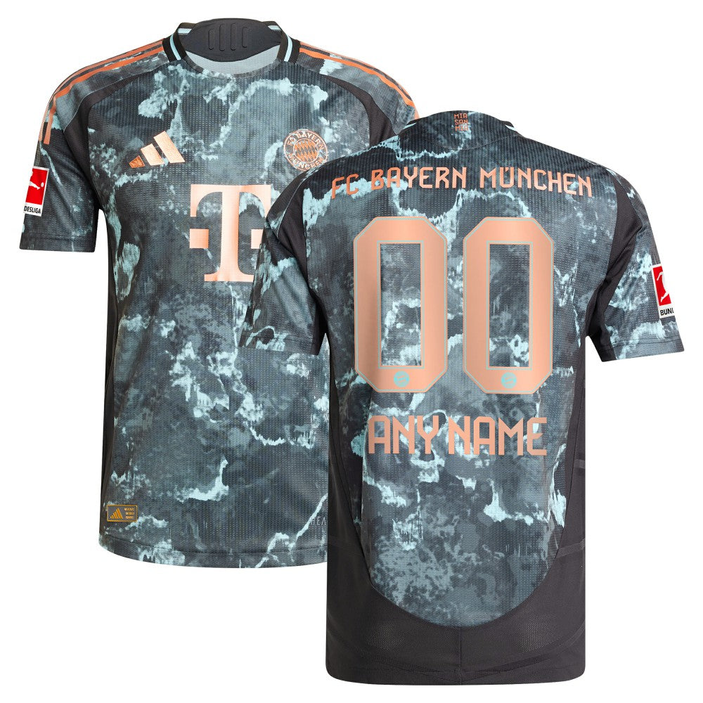 Bayern Munich 2024/25 Away Custom Jersey - Adidas Black