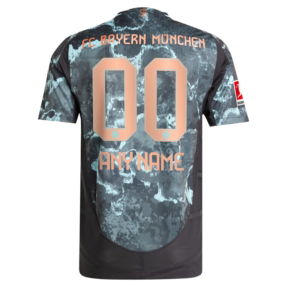 Bayern Munich 2024/25 Away Custom Jersey - Adidas Black