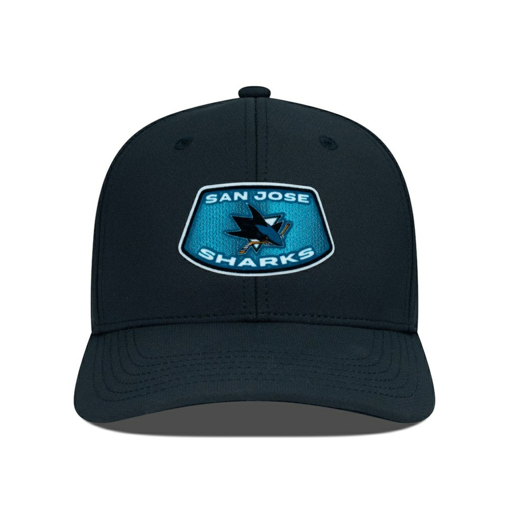 NHL Black San Jose Sharks Levelwear Rise Skylight Flex Hat
