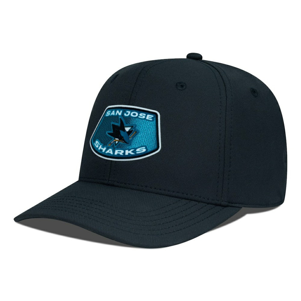 NHL Black San Jose Sharks Levelwear Rise Skylight Flex Hat