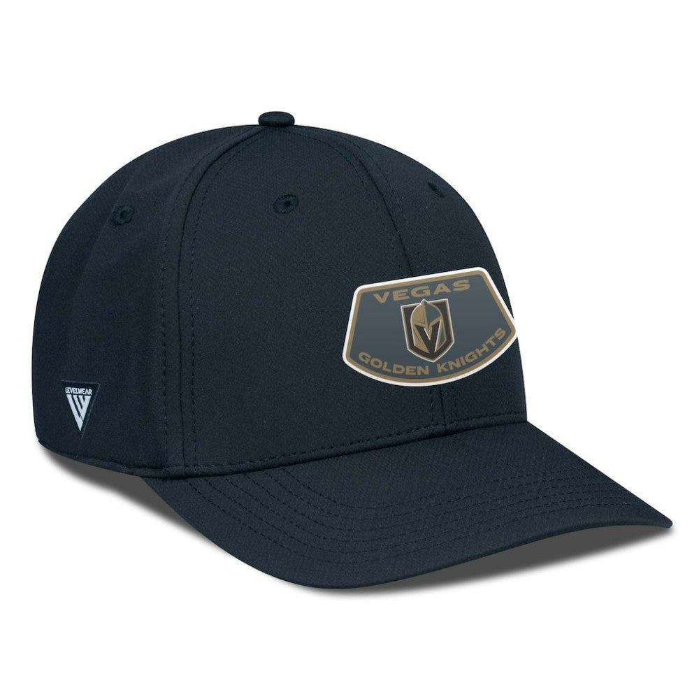 NHL Black Vegas Golden Knights Levelwear Rise Skylight Flex Hat