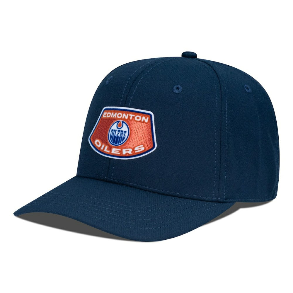 NHL Navy Edmonton Oilers Levelwear Rise Skylight Flex Hat
