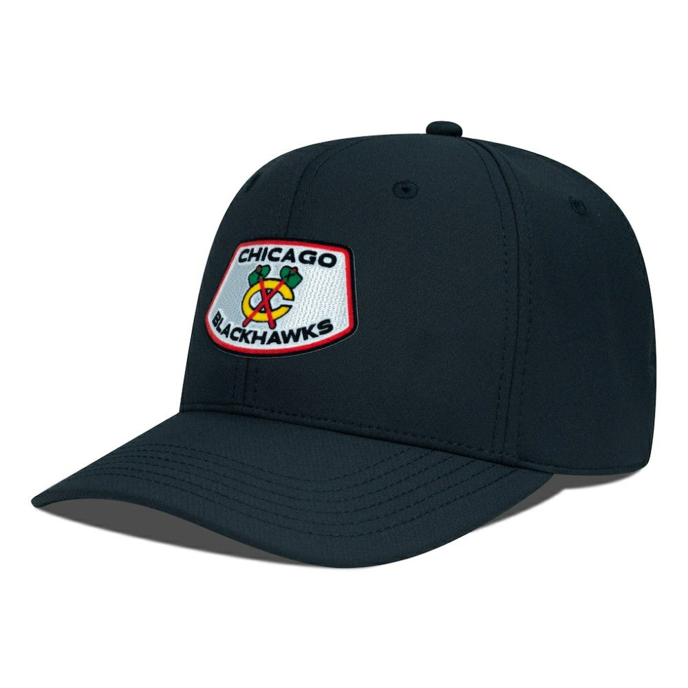 NHL Black Chicago Blackhawks Levelwear Rise Skylight Flex Hat