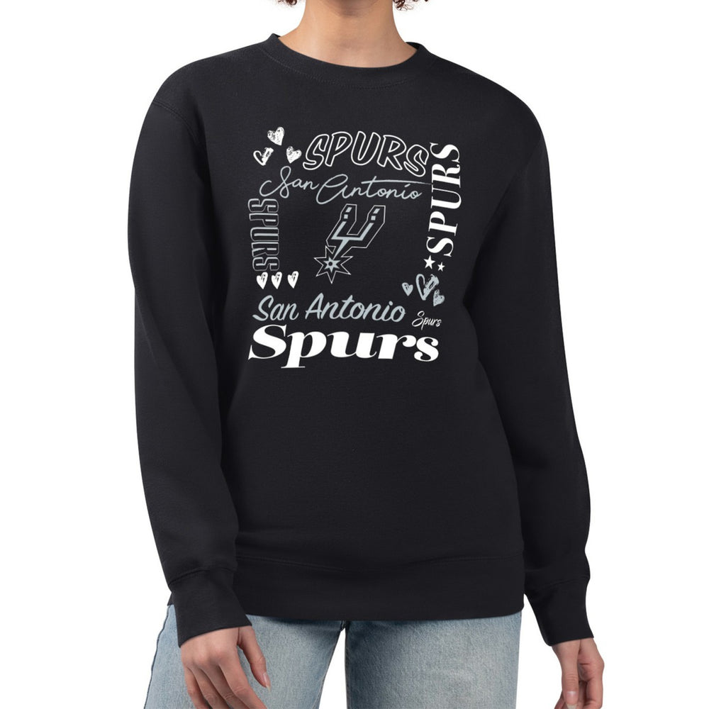 NBA San Antonio Spurs G-III 4Her by Carl Banks Women's Collage Team Graphic Fleece Pullover Sweatshirt