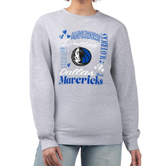 NBA Dallas Mavericks G-III 4Her by Carl Banks Women's Collage Team Graphic Fleece Pullover Sweatshirt sale