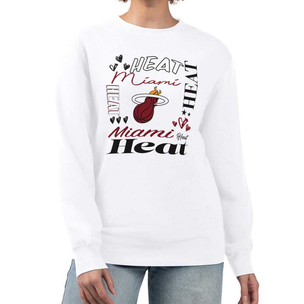 NBA Miami Heat G-III 4Her by Carl Banks Women's Collage Team Graphic Fleece Pullover Sweatshirt