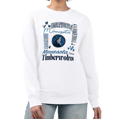 NBA Minnesota Timberwolves G-III 4Her by Carl Banks Women's Collage Team Graphic Fleece Pullover Sweatshirt