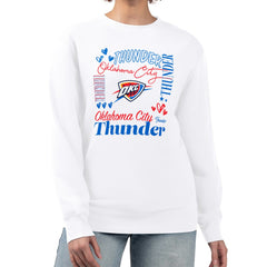 NBA Oklahoma City Thunder G-III 4Her by Carl Banks Women's Collage Team Graphic Fleece Pullover Sweatshirt