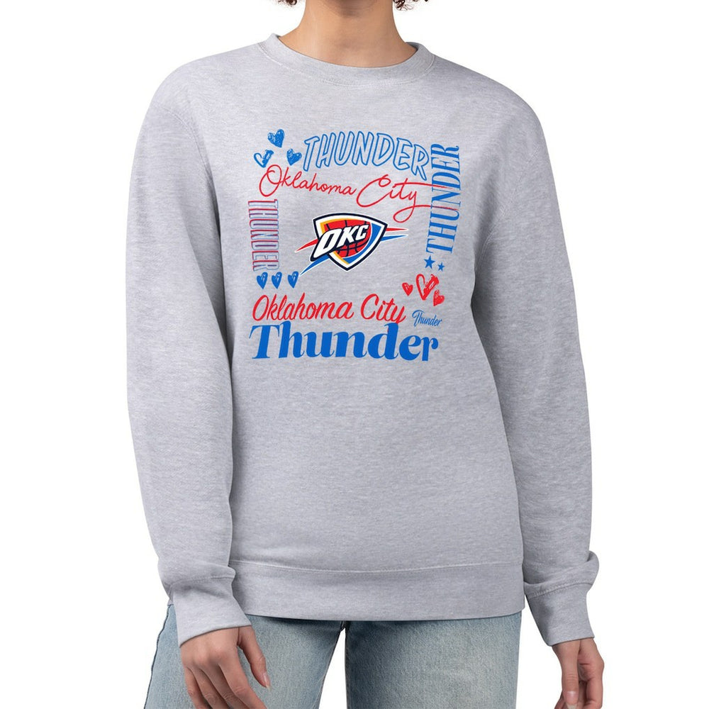 NBA Oklahoma City Thunder G-III 4Her by Carl Banks Women's Collage Team Graphic Fleece Pullover Sweatshirt