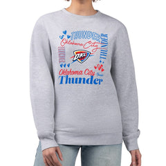 NBA Oklahoma City Thunder G-III 4Her by Carl Banks Women's Collage Team Graphic Fleece Pullover Sweatshirt