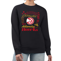 NBA Atlanta Hawks G-III 4Her by Carl Banks Women's Collage Team Name Fleece Pullover Sweatshirt