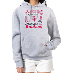 NBA Houston Rockets G-III 4Her by Carl Banks Women's Team Collage Graphic Fleece Pullover Hoodie sale