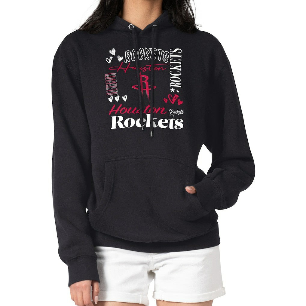 NBA Houston Rockets G-III 4Her by Carl Banks Women's Team Collage Graphic Fleece Pullover Hoodie sale