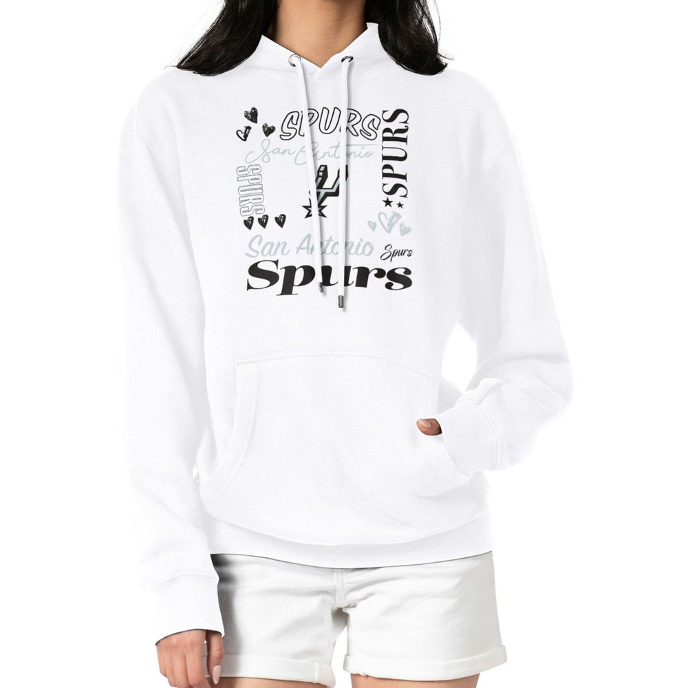 NBA San Antonio Spurs G-III 4Her by Carl Banks Women's Team Collage Graphic Fleece Pullover Hoodie