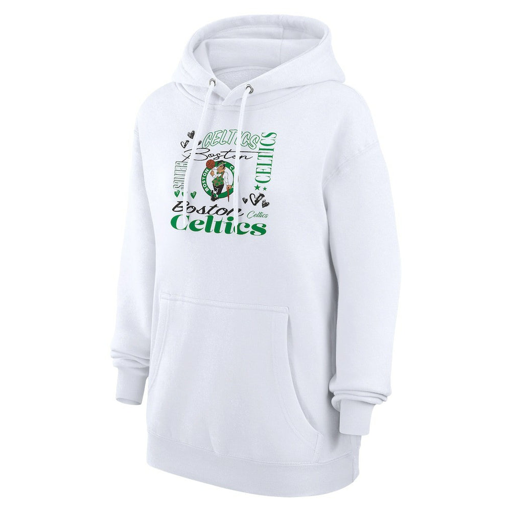 NBA Boston Celtics G-III 4Her by Carl Banks Women's Team Collage Graphic Fleece Pullover Hoodie