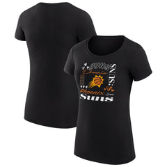 NBA Phoenix Suns G-III 4Her by Carl Banks Women's Super-Slim Fit Lightweight Team Name Collage Graphic T-Shirt