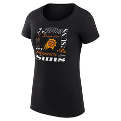 NBA Phoenix Suns G-III 4Her by Carl Banks Women's Super-Slim Fit Lightweight Team Name Collage Graphic T-Shirt