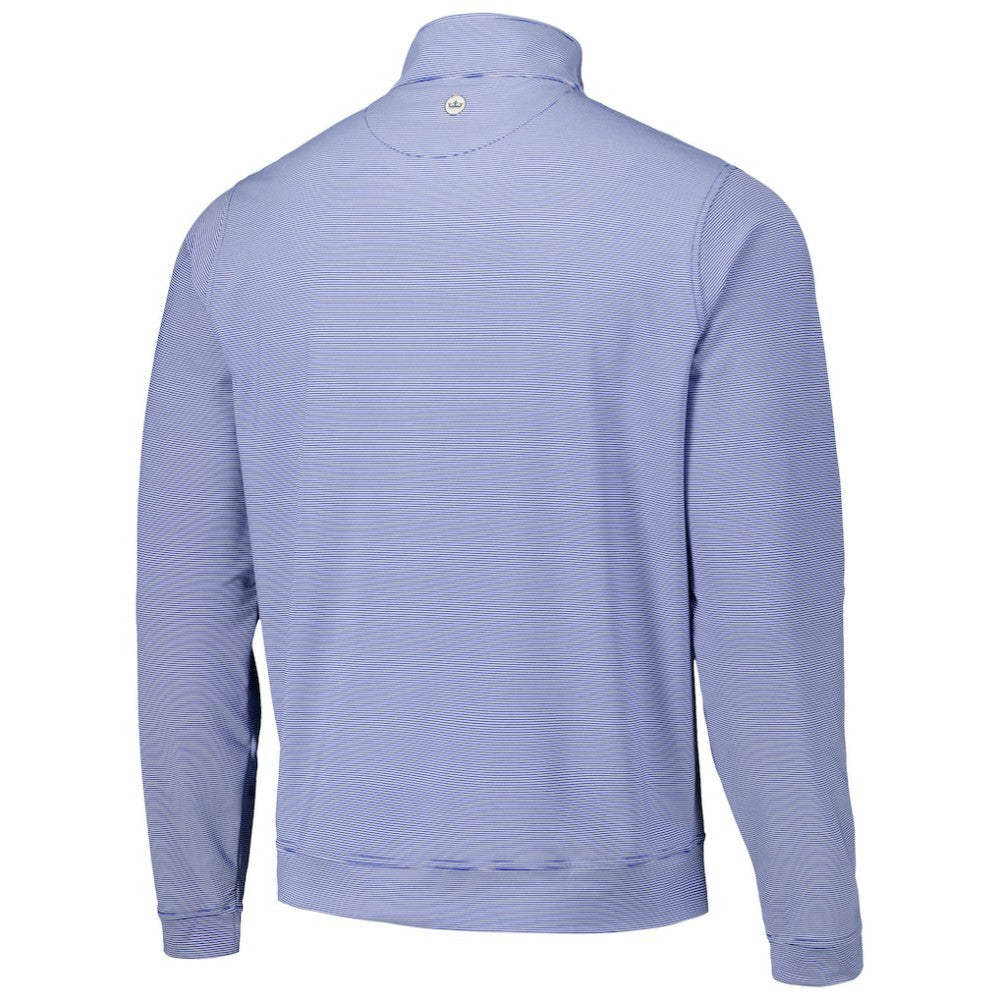 MLB Texas Rangers Peter Millar Perth Sugar Stripe Performance Quarter-Zip Top