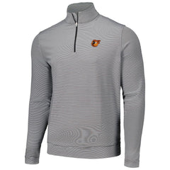 MLB Baltimore Orioles Peter Millar Perth Sugar Stripe Performance Quarter-Zip Top