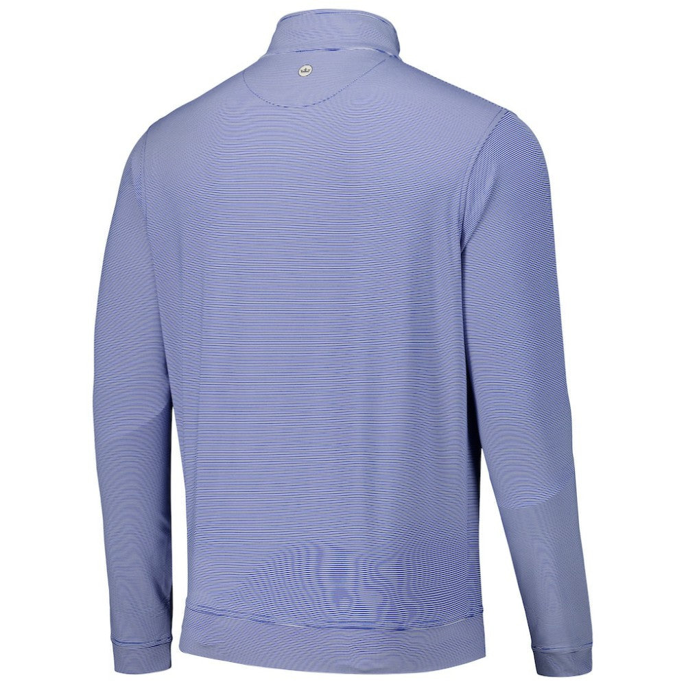 MLB Los Angeles Dodgers Peter Millar Perth Sugar Stripe Performance Quarter-Zip Top