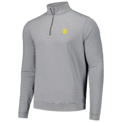 MLB San Diego Padres Peter Millar Perth Sugar Stripe Performance Quarter-Zip Top