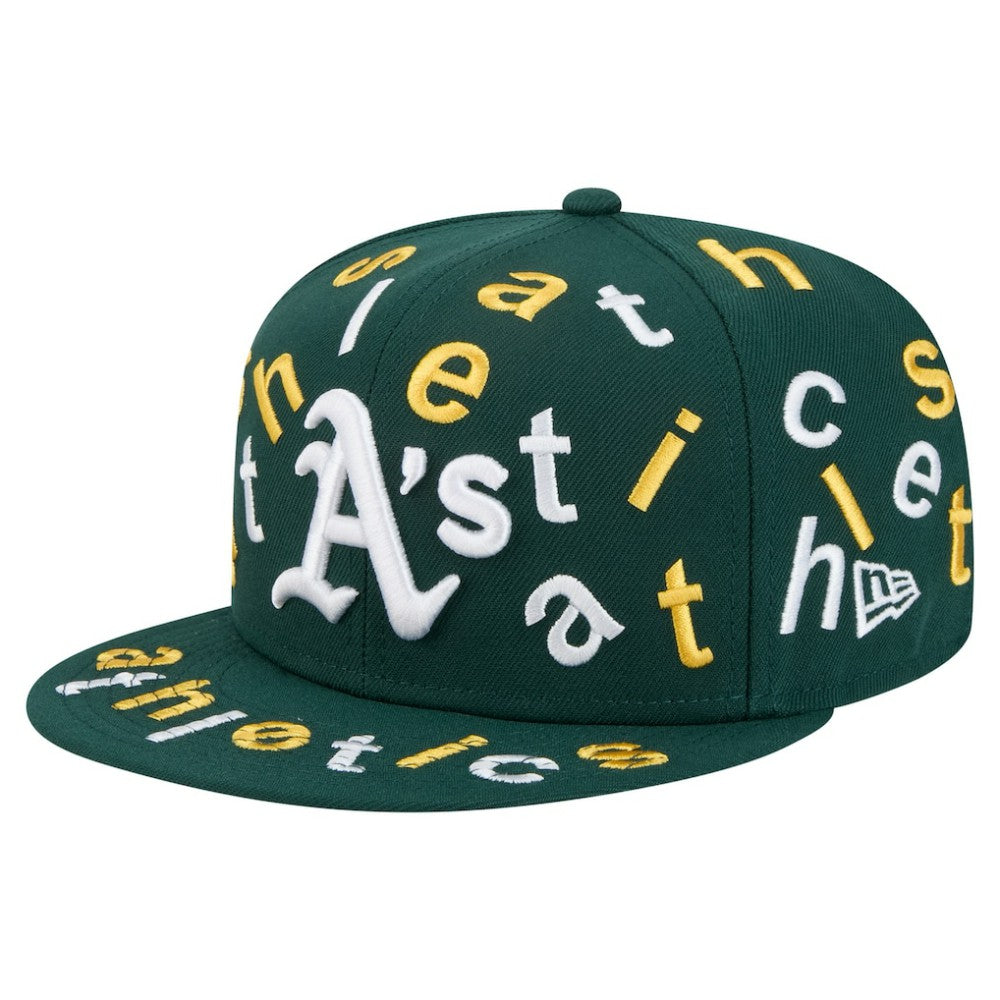MLB Oakland Athletics New Era Team Confetti 59FIFTY Fitted Hat