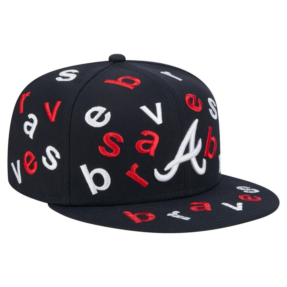 MLB Atlanta Braves New Era Team Confetti 59FIFTY Fitted Hat