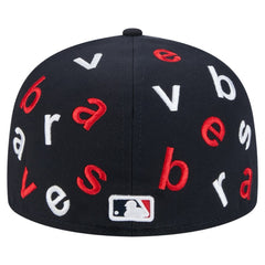 MLB Atlanta Braves New Era Team Confetti 59FIFTY Fitted Hat