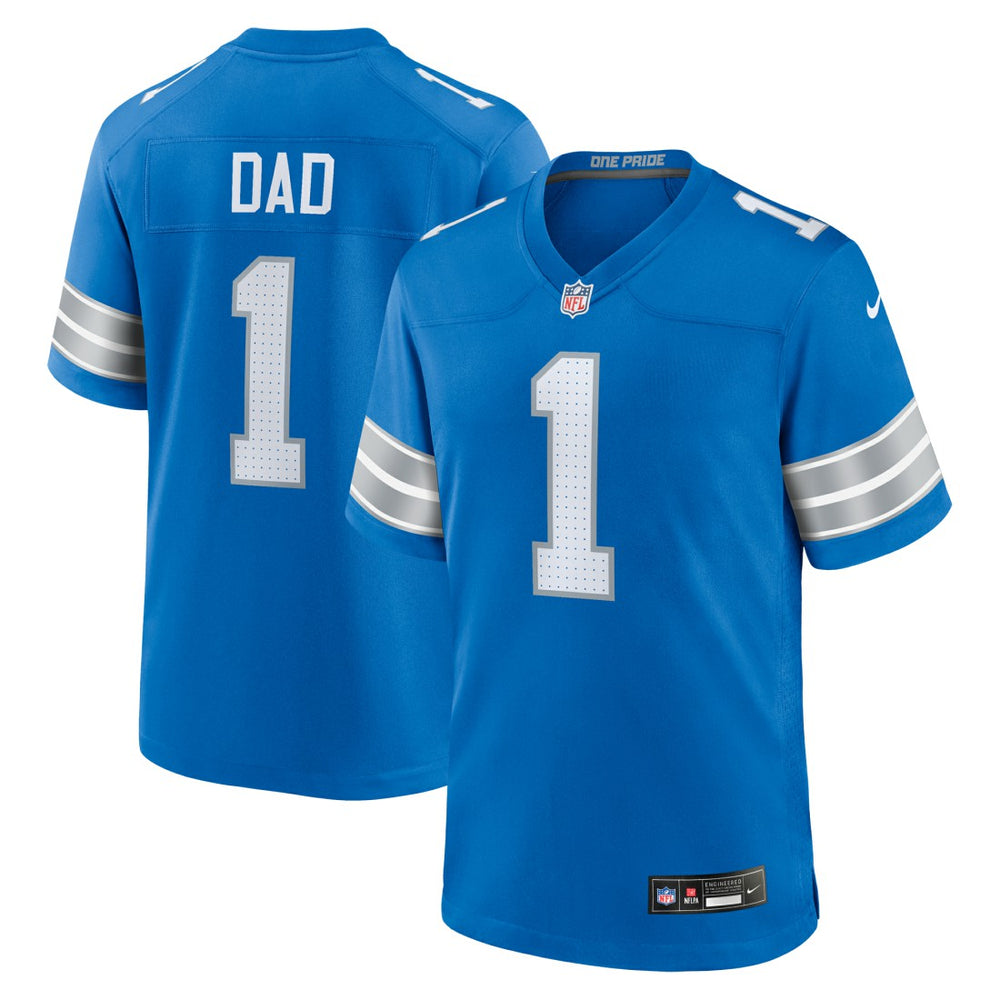 Number 1 Dad  Game Jersey - Detroit Lions