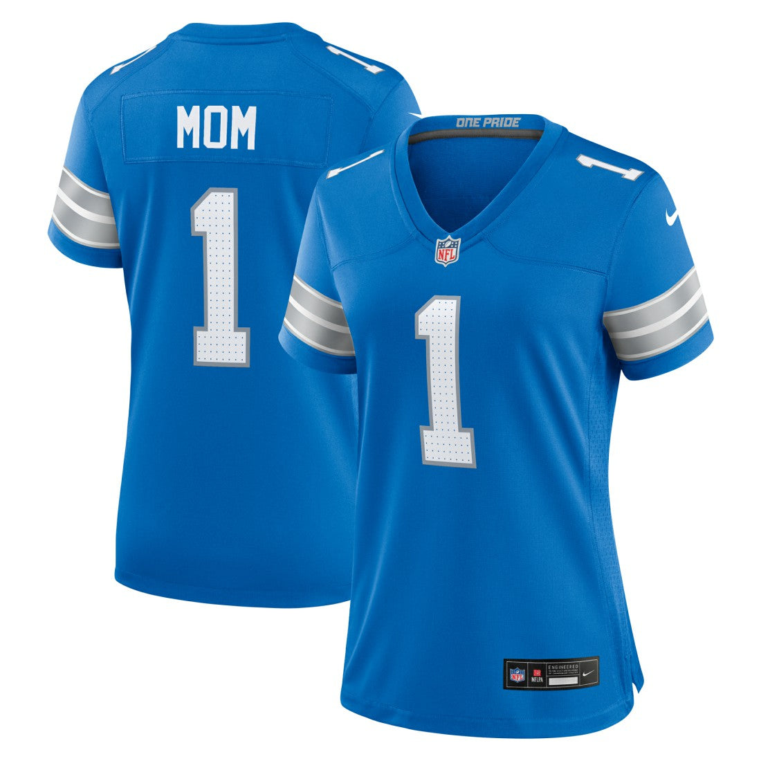 Number 1 Mom  Game Jersey - Detroit Lions
