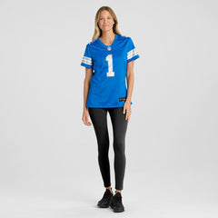 Number 1 Mom  Game Jersey - Detroit Lions