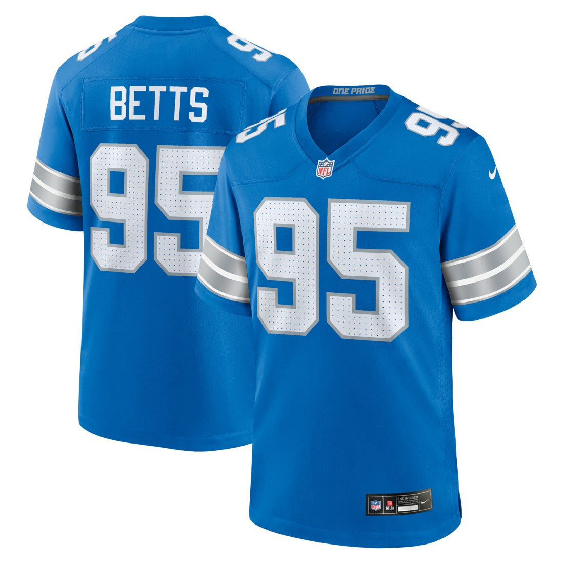 Mathieu Betts  Game Jersey - Detroit Lions