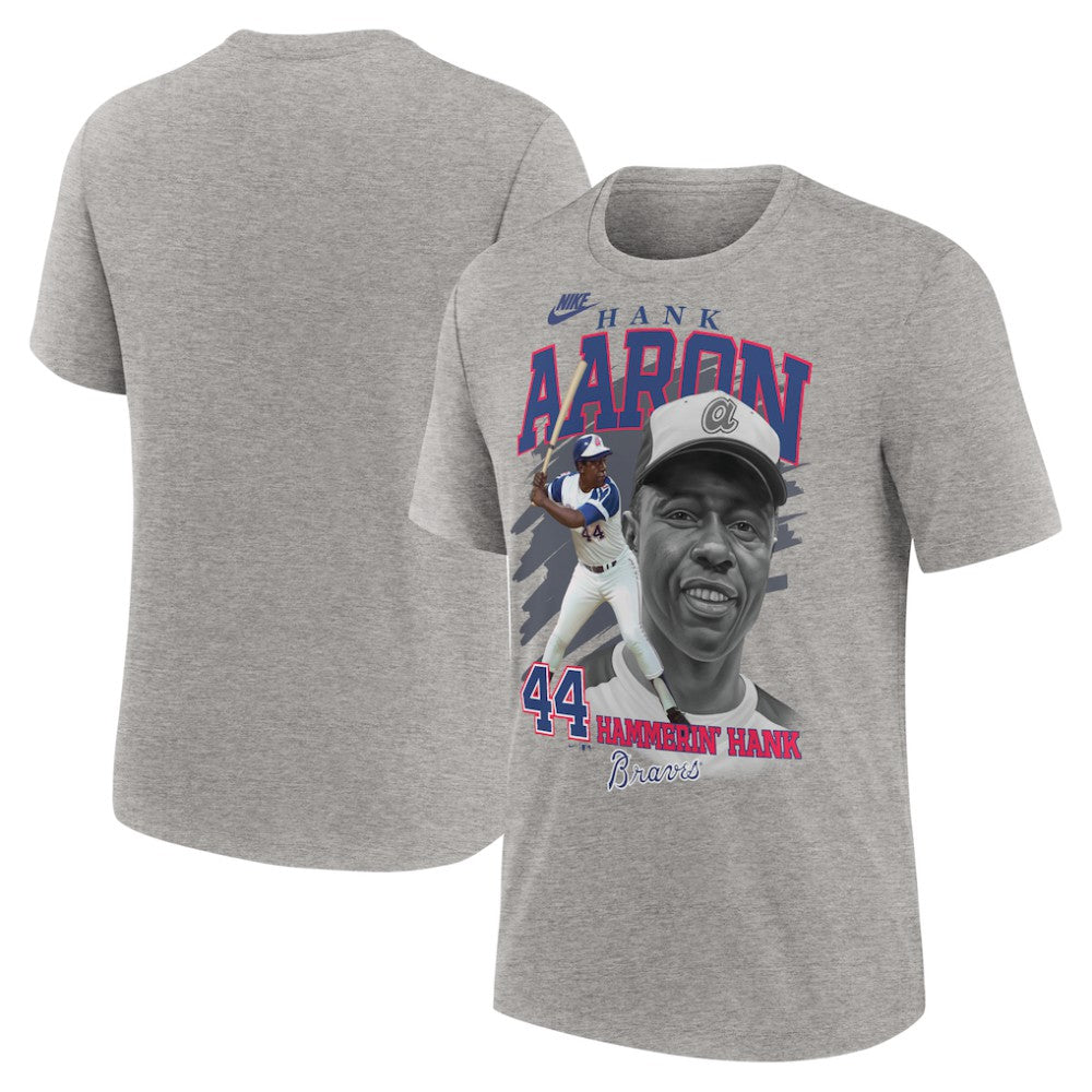 MLB Hank Aaron Atlanta Braves Nike Cooperstown Collection Player Local T-Shirt