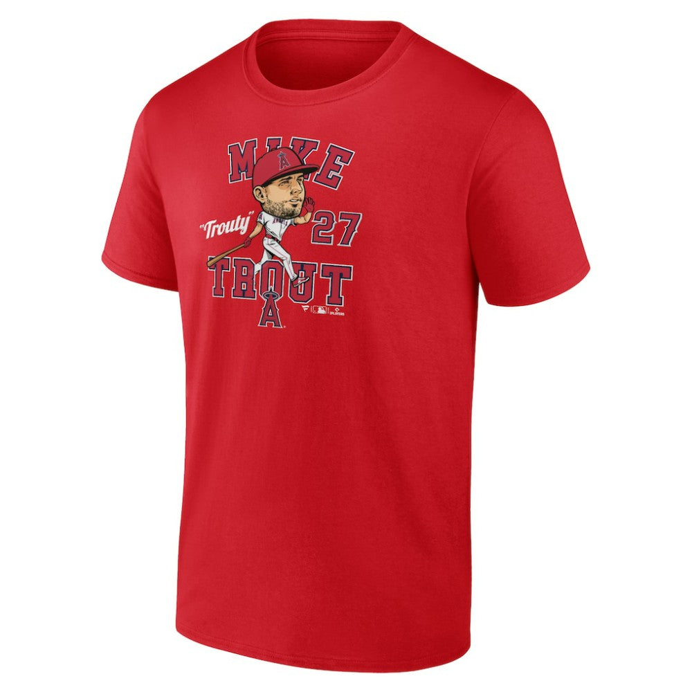 MLB Mike Trout Los Angeles Angels Fanatics Hometown Caricature T-Shirt