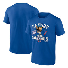 MLB Dansby Swanson Chicago Cubs Fanatics Hometown Caricature T-Shirt