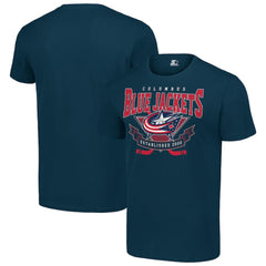 NHL Navy Columbus Blue Jackets Starter Team Logo Graphic T-Shirt