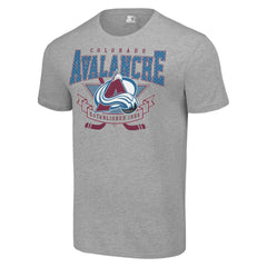 NHL Heather Gray Colorado Avalanche Starter Team Logo Graphic T-Shirt