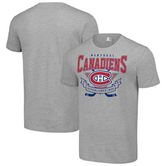 NHL Heather Gray Montreal Canadiens Starter Team Logo Graphic T-Shirt