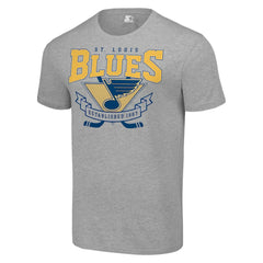 NHL Heather Gray St. Louis Blues Starter Team Logo Graphic T-Shirt