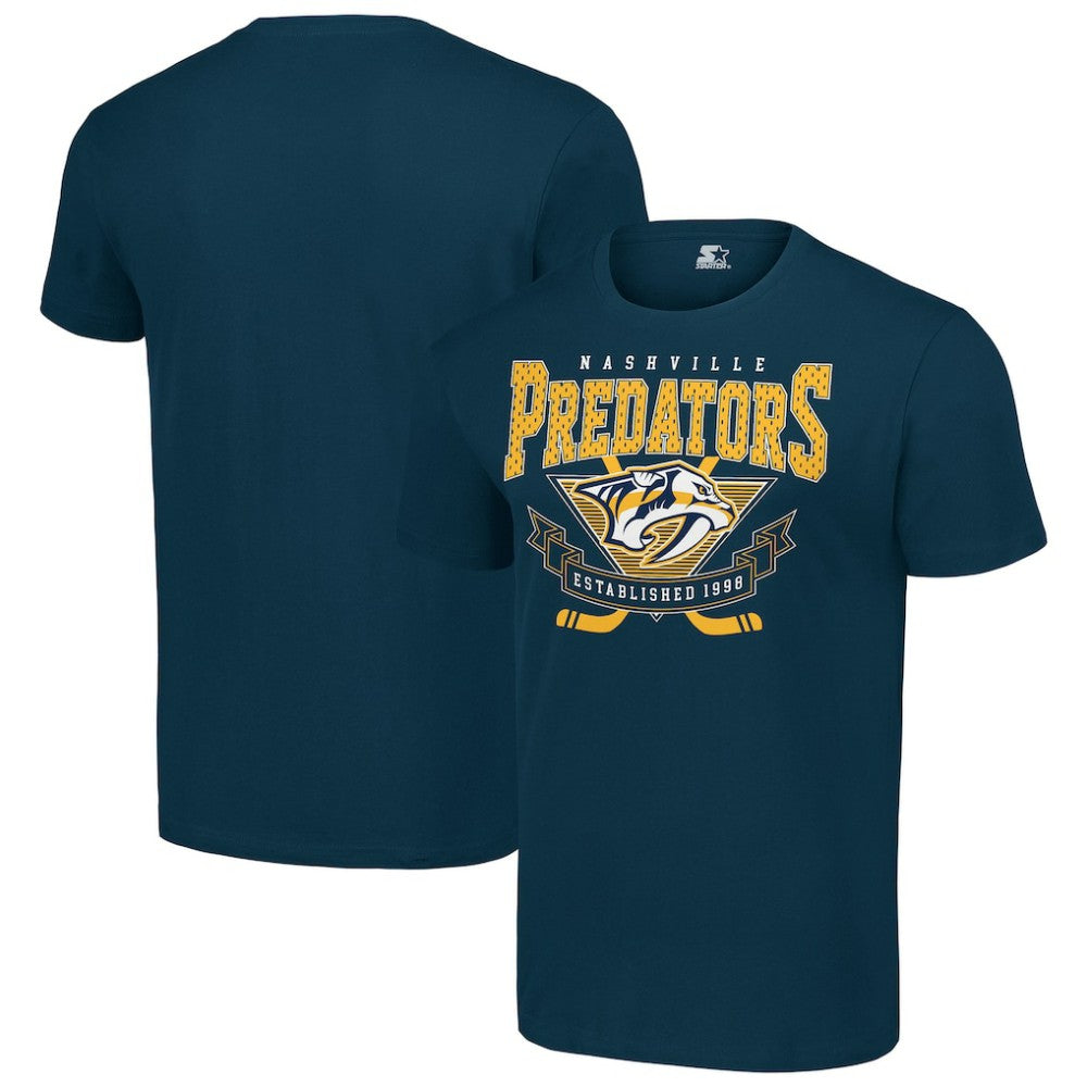 NHL Navy Nashville Predators Starter Team Logo Graphic T-Shirt